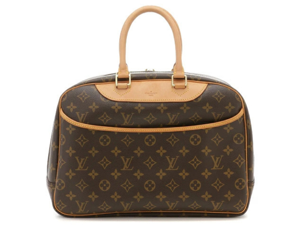 Louis Vuitton Deauville Monogram Handbag Brown